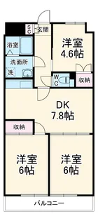 小島マンション【502号室】の間取り