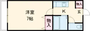 コーポ・フォーレスト清原B【2階】の間取り