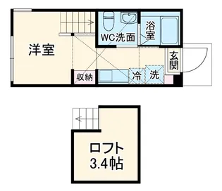 リベルテ橋本【2階】の間取り