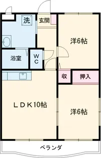 ガーディン師岡【2階】の間取り