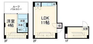 是空HORIKAWA【1階】の間取り