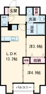 W-gates Tower【902号室】の間取り