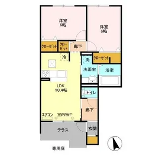 HANABUSA Ⅰ【1階】の間取り