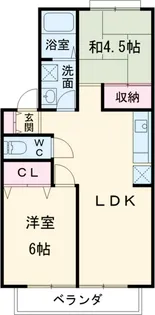 サンライトハイツⅡ【2階】の間取り