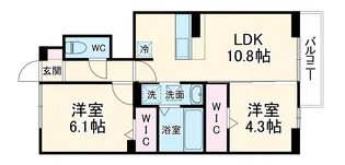 LC Villas【1階】の間取り