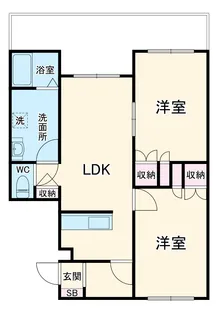 メゾン・ド・グラン・トワ【1階】の間取り