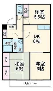 メゾンファミール赤見台【2階】の間取り