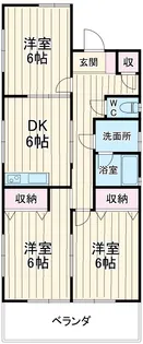 八千代台西コーポ【301号室】の間取り