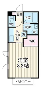 メゾン ド フォンティーヌ・A棟【2階】の間取り