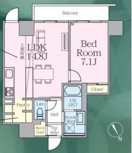 R.W.C.【6階】の間取り