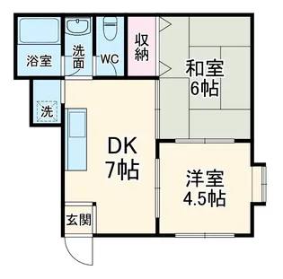 カームA【1階】の間取り