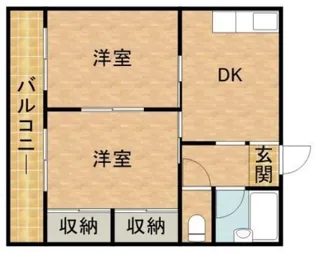 ウイングB【2階】の間取り