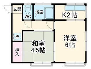 テラス西調布【2階】の間取り