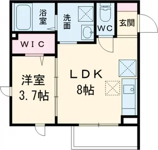 エミリア武蔵小金井【1階】の間取り
