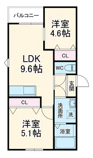 LECOCON半田Ⅱ【1階】の間取り