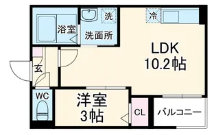 Jack hanazonoⅠ【1階】の間取り