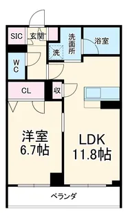 MOANA GRAND RESIDENCE【2階】の間取り