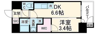 エステムコート名古屋新栄Ⅳネスト【12階】の間取り