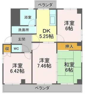 ビオレビル【3階】の間取り