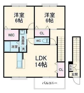 MYTハイツ【1階】の間取り