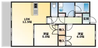 ビューシティー2000【1階】の間取り