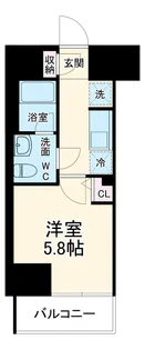 スタイリオフィット溝の口【3階】の間取り