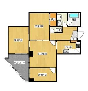 北野シティプラザ【3階】の間取り