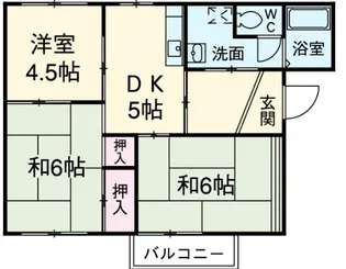 第2コーポヤマモト【2階】の間取り