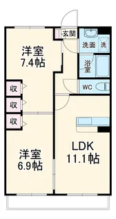 ララス・プランドール【2階】の間取り