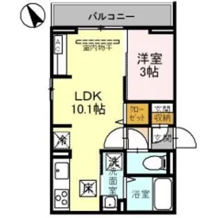 Noble Palece北浦和【205号室】の間取り