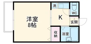 カレッタS【107号室】の間取り