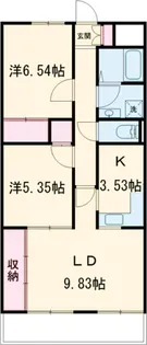 オーブドゥ長山【305号室】の間取り