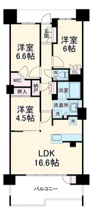 プラウド瑞穂汐路【205号室】の間取り