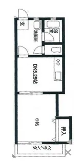 キャッスルマキ1号棟【2階】の間取り