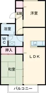 エクセラン佐藤A【1階】の間取り