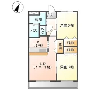 メゾン・ド・ローレライ【2階】の間取り