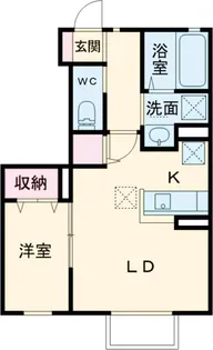 ユアメゾン小山Ⅰ【1階】の間取り