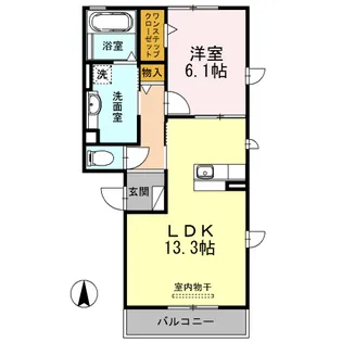 プレミール A【2階】の間取り