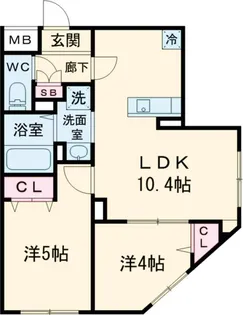 ベルシードステアー目黒碑文谷【3階】の間取り