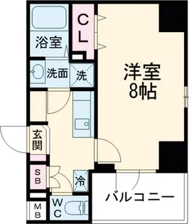 ベルシード五反野【7階】の間取り