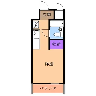 インプルーヴ今小路【405号室】の間取り