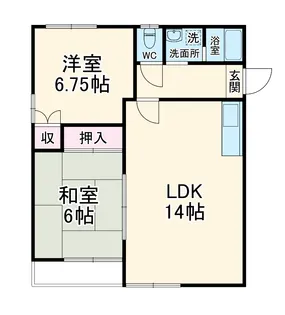 流山パークハイツ【2階】の間取り