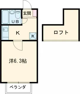 イーストプレイス【201号室】の間取り