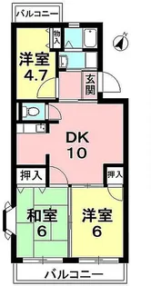 サウスワード壱番館【302号室】の間取り