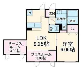 タートルドエル【205号室】の間取り