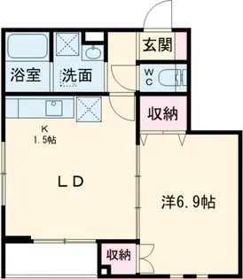 メゾンエスペリア【1階】の間取り
