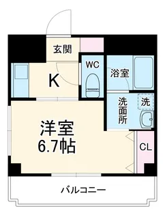J.S桜町【401号室】の間取り