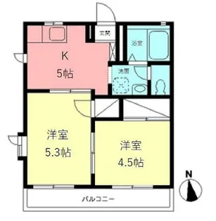 メゾン・ブロンシュ【1階】の間取り