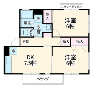 ウイスタリアⅡ【2階】の間取り