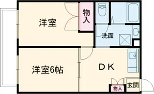 ホワイトローズⅠ【203号室】の間取り